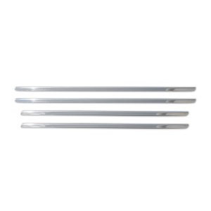 Mercedes-Benz E-Class W211 Window Trim - Omac - S.Steel - Gloss Silver - '03-'09